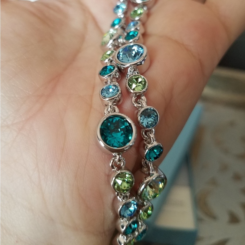 Authentic Swarovski Touchstone Multicolor Double … - image 6